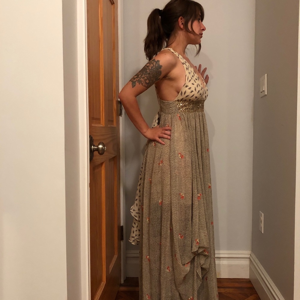 free people pennies from heaven maxi dress size 0 - Picture 6 of 6